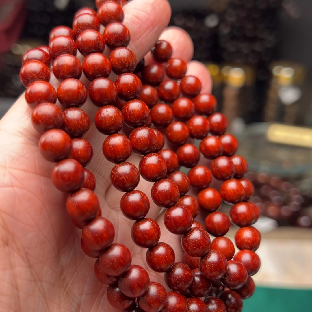 手串/手链檀香紫檀（小叶紫檀）0.8原汁原味红底麟底泥料