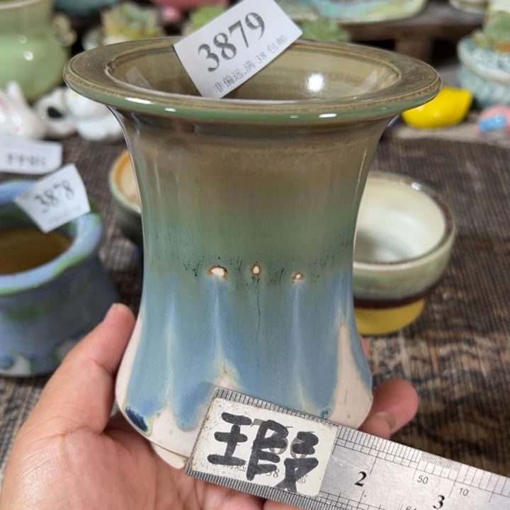 口10高12 手工花盆满30包邮