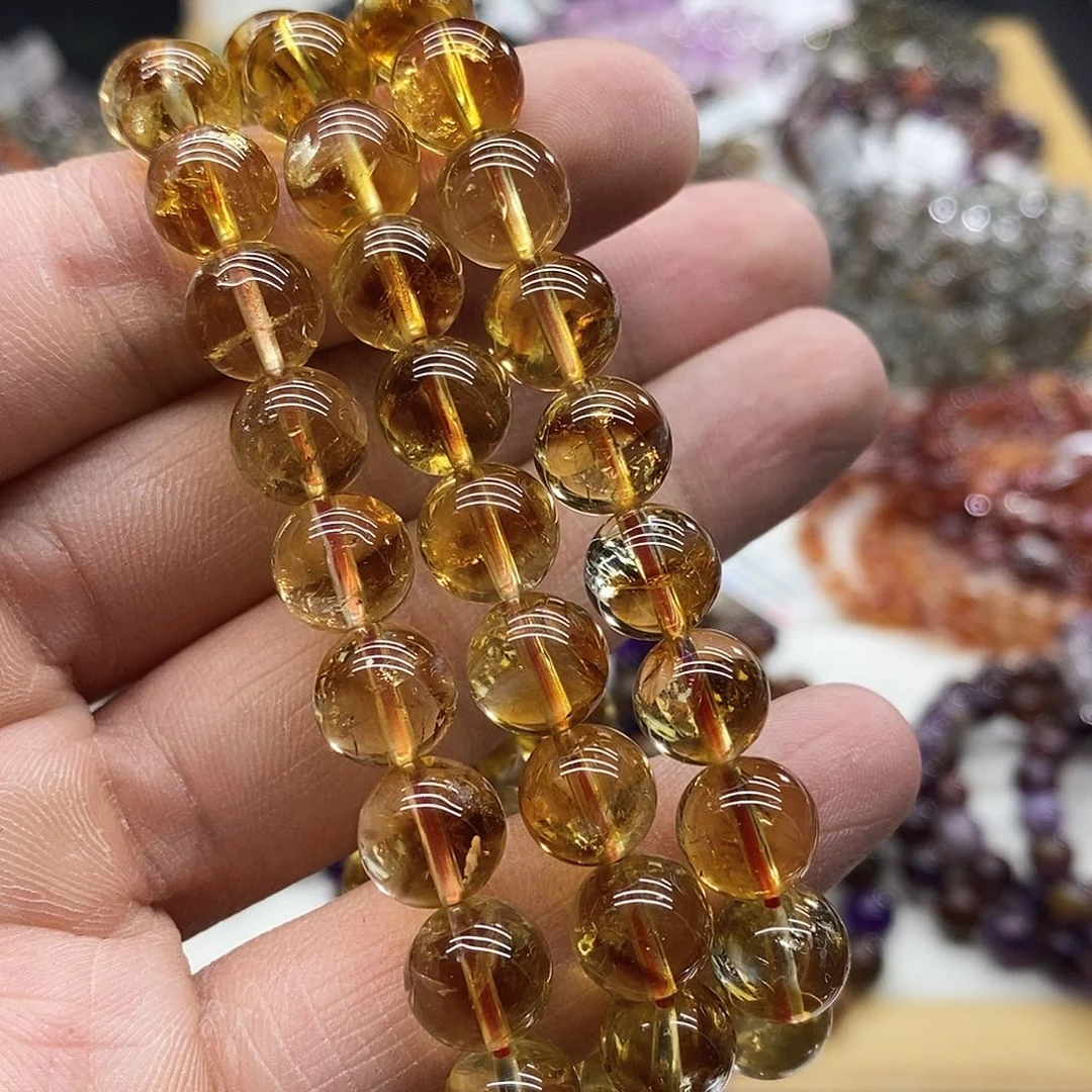 水晶手链未镶嵌多样性发货发一条