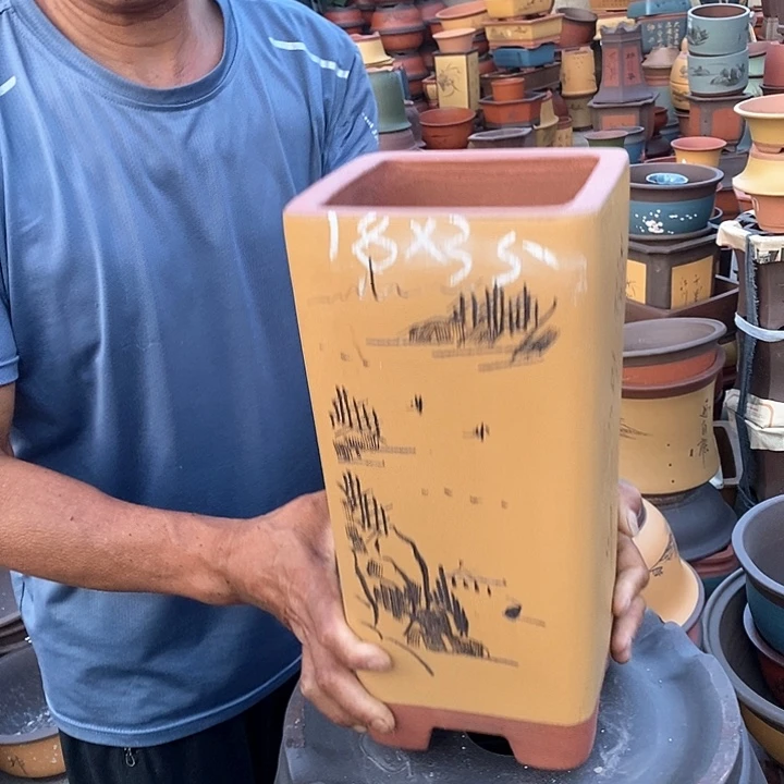 紫砂花瓶紫砂花盆