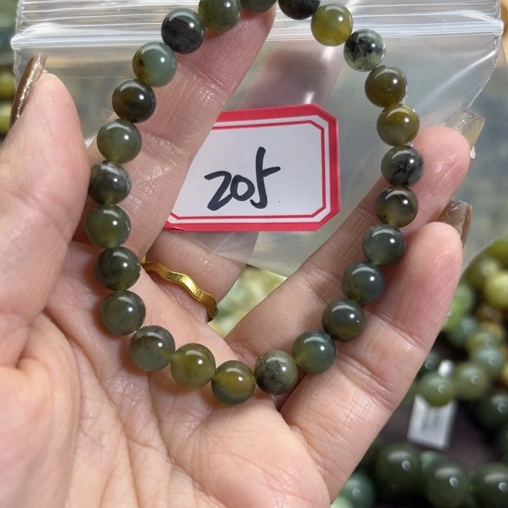 蛇纹石玉未镶嵌手链