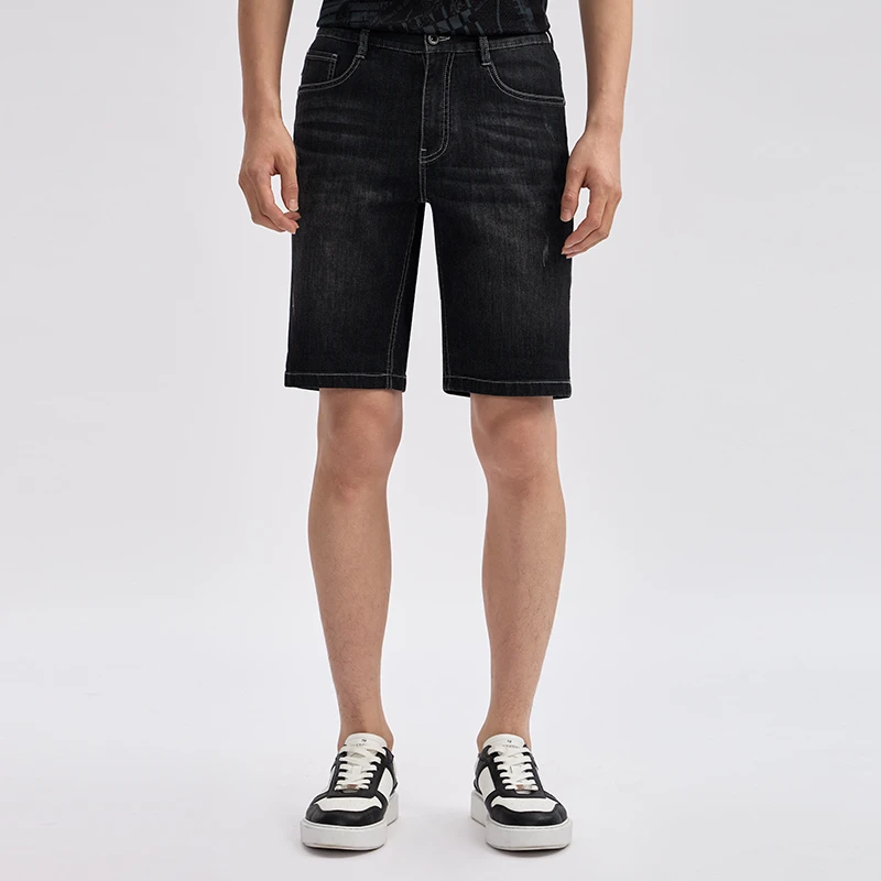 柒牌【棉弹沙滩裤】男士夏季吸湿透气休闲潮流牛仔短裤726H72640