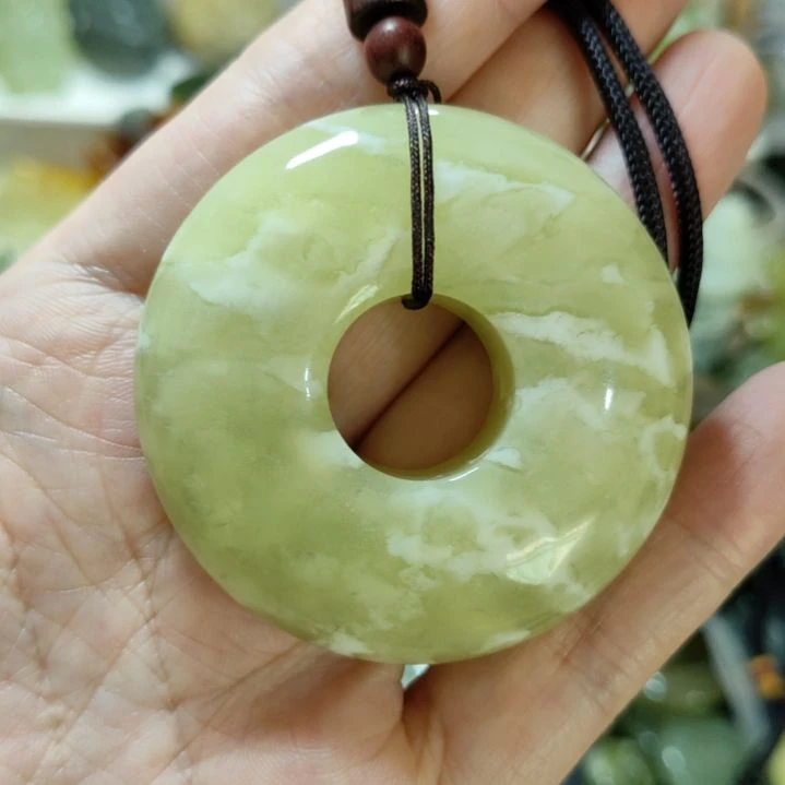 岫玉平安扣未镶嵌