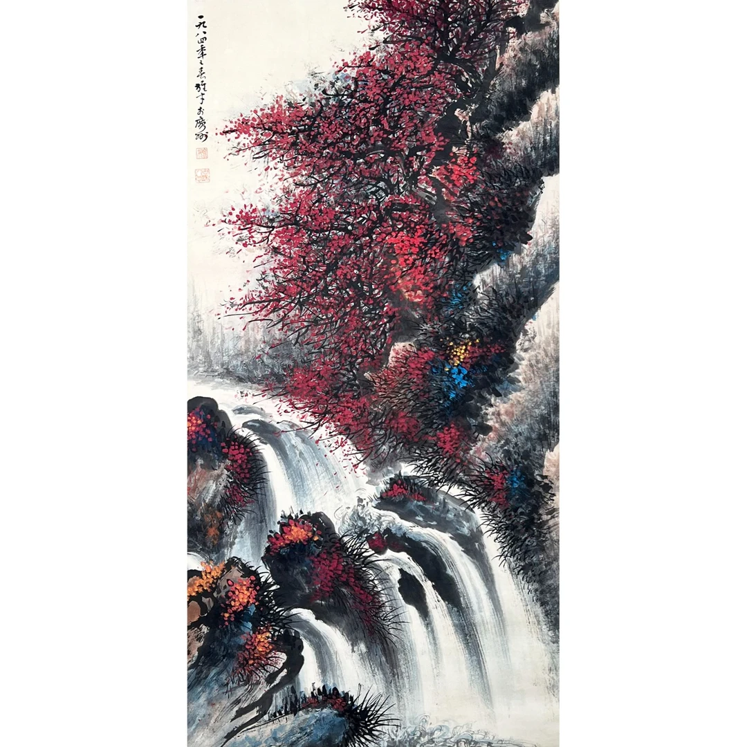 HZ0362-黎雄才绘画挂轴135.8x66cm/约8平尺
