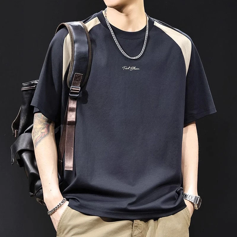 U&PURA潮牌短袖t恤男士夏季新款大码高端衣服潮流时尚休闲百搭T恤