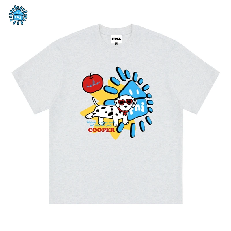 FNI Cooper系列（cooper小狗！）卡通趣味纯棉短袖男女t恤新款发泡