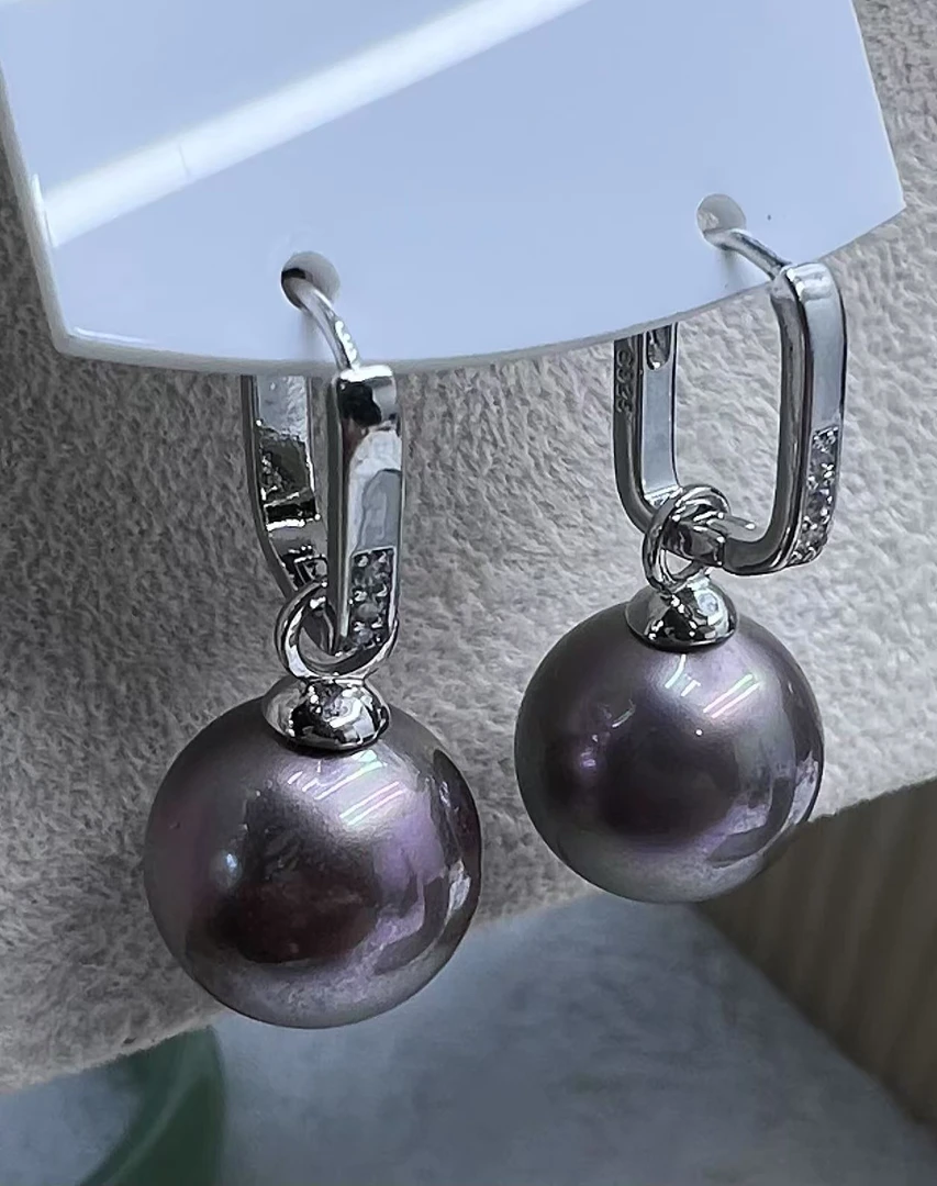 炫彩紫耳扣高贵时尚