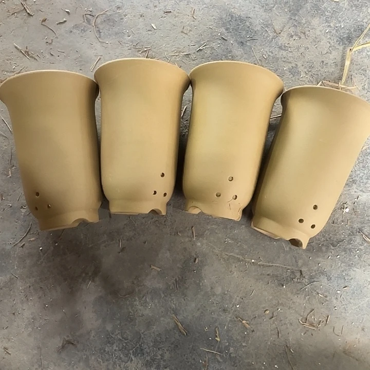 紫砂花盆大漏处理清仓一组14×20