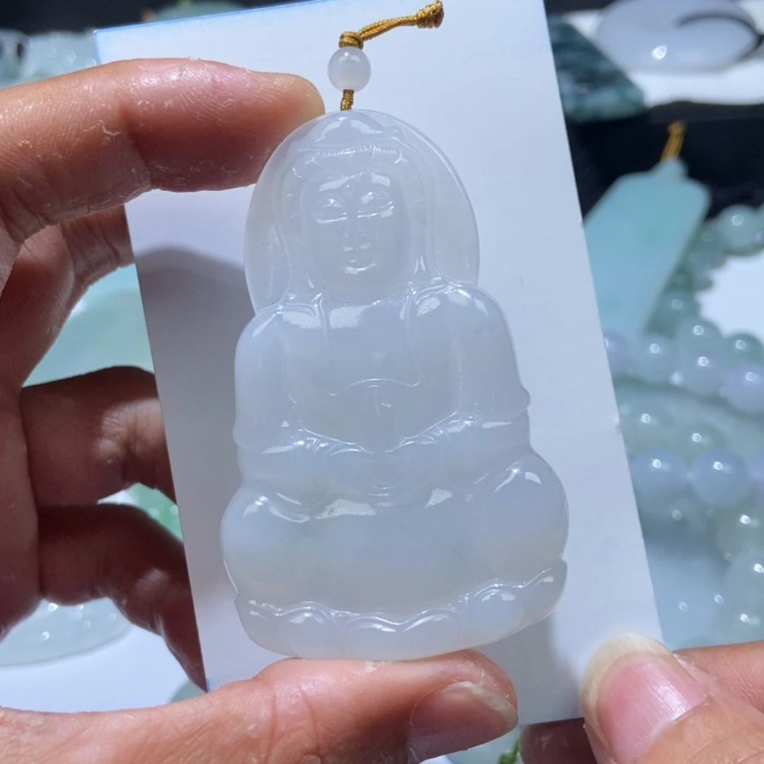 定制翡翠未镶嵌观音