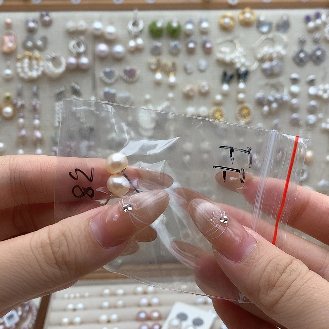 合金耳饰淡水珍珠