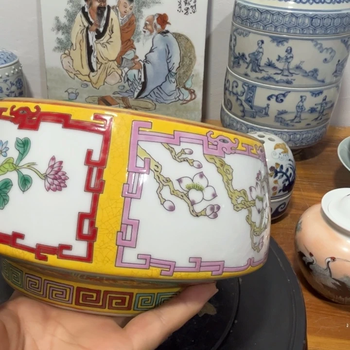 摆件一***开景德镇陶瓷艺术品