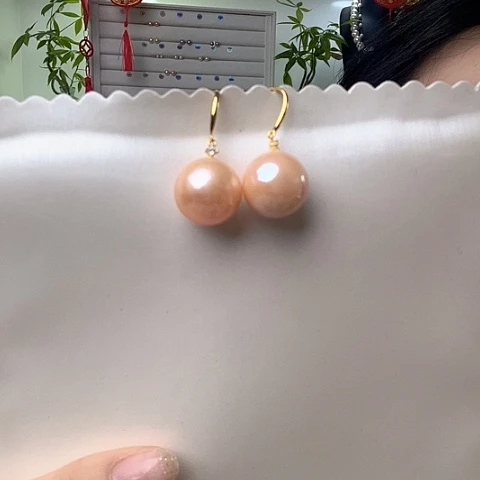淡水珍珠耳饰未镶嵌
