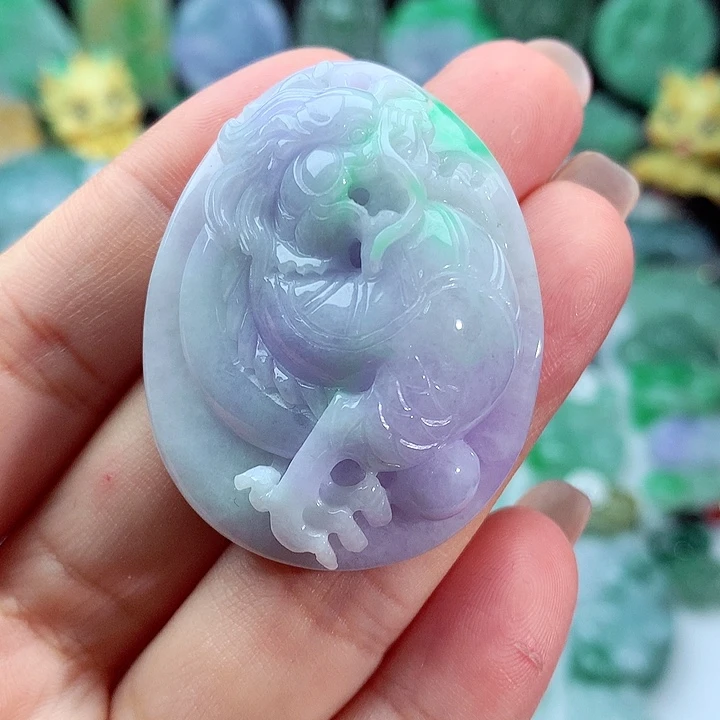 翡翠颈饰未镶嵌溪**堂翡翠