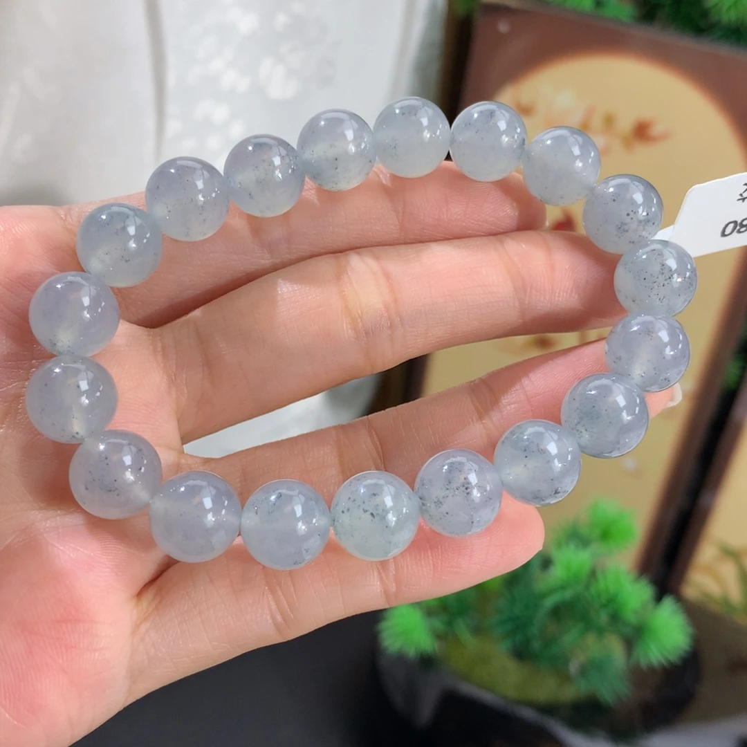 翡翠未镶嵌手串卡9.9冰种乌鸡手串（新品推荐）