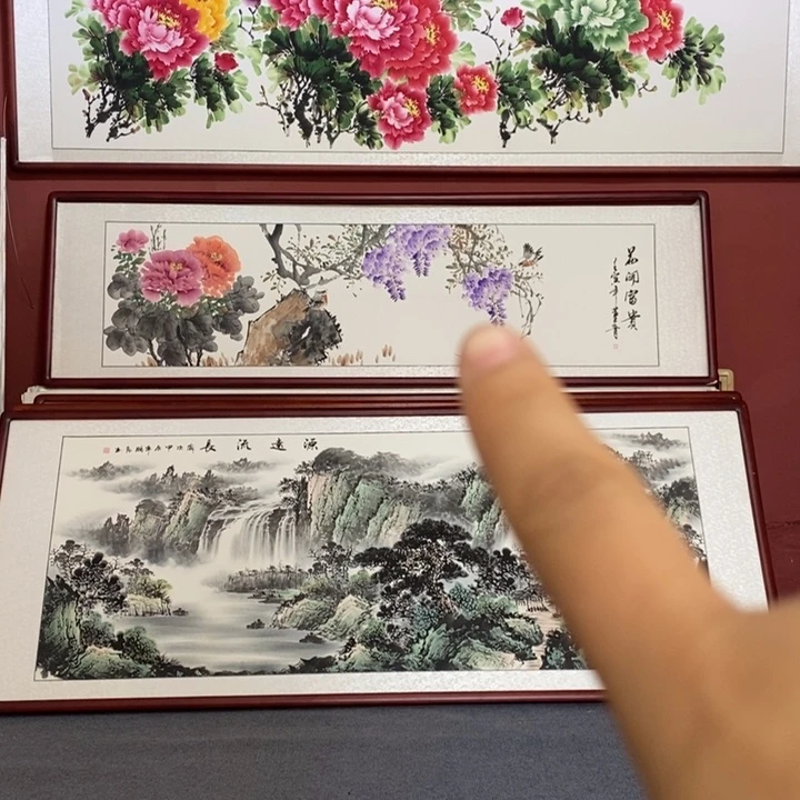 国画215*65尺寸带框包邮送到家