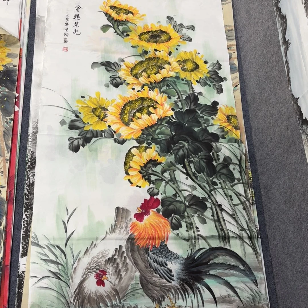 国画140×70精品手绘画画画