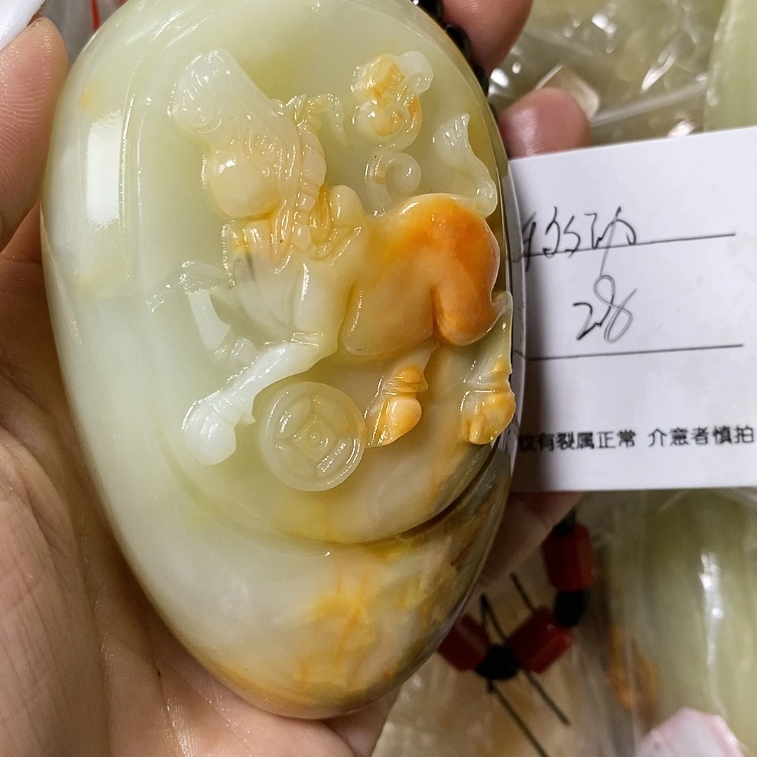 石材移***❤古青石手把件