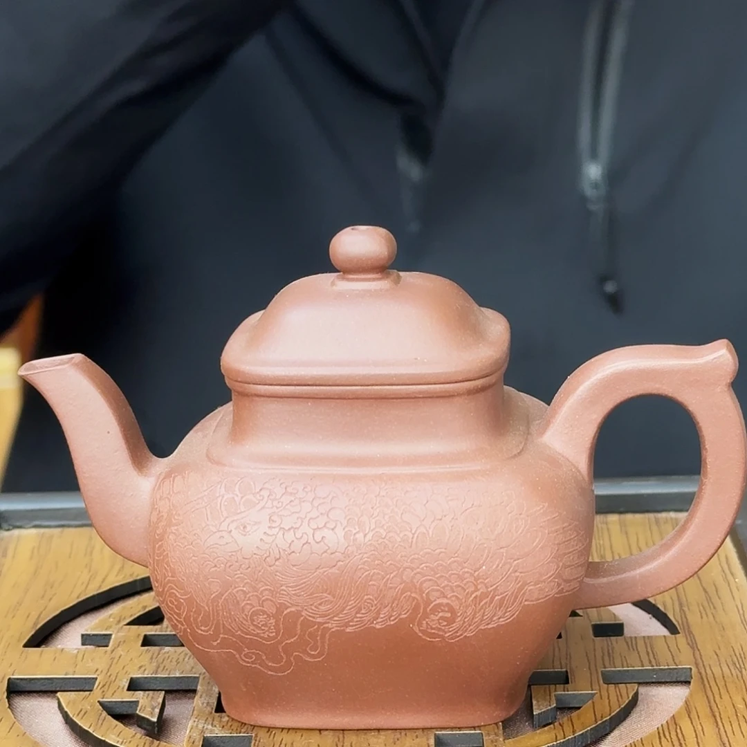 紫砂茶壶四方宫灯160cc