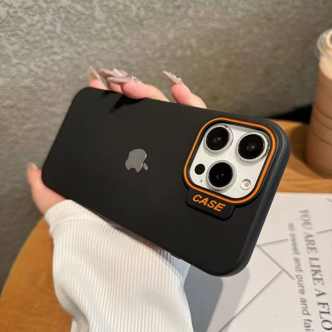 小众简约马卡龙纯色适用苹果16手机壳iPhone15promax个性13/14/12