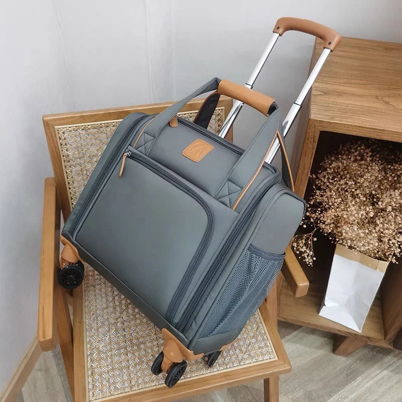牛津布行李箱春秋航空 16寸小型登机箱超轻便捷拉杆箱旅行箱皮箱