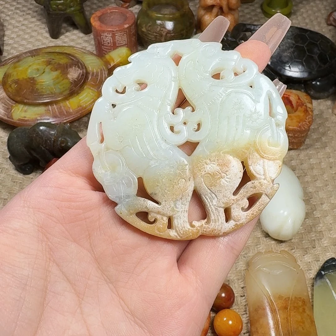 白玉菩提吊坠挂件