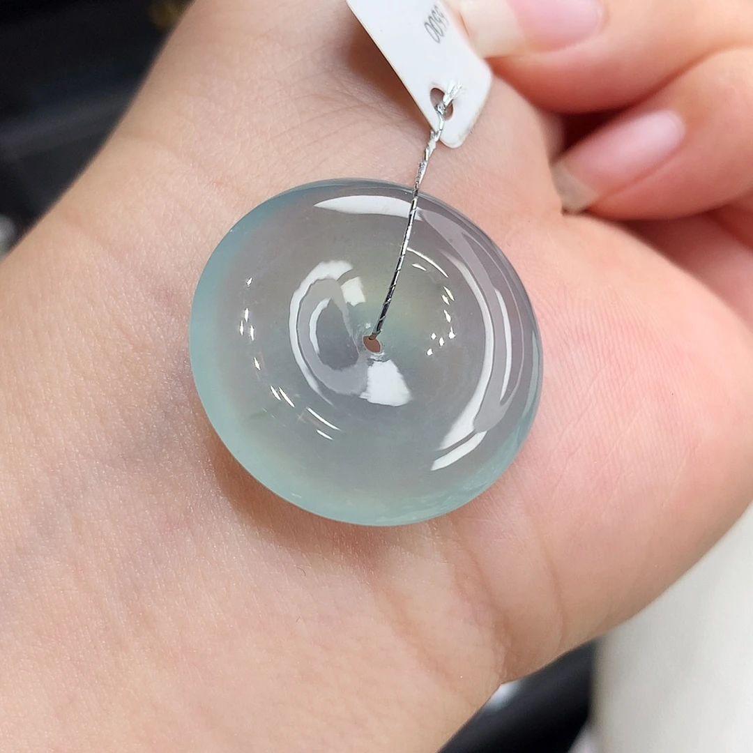 翡翠未镶嵌胸饰翡翠100，24.5/5.3