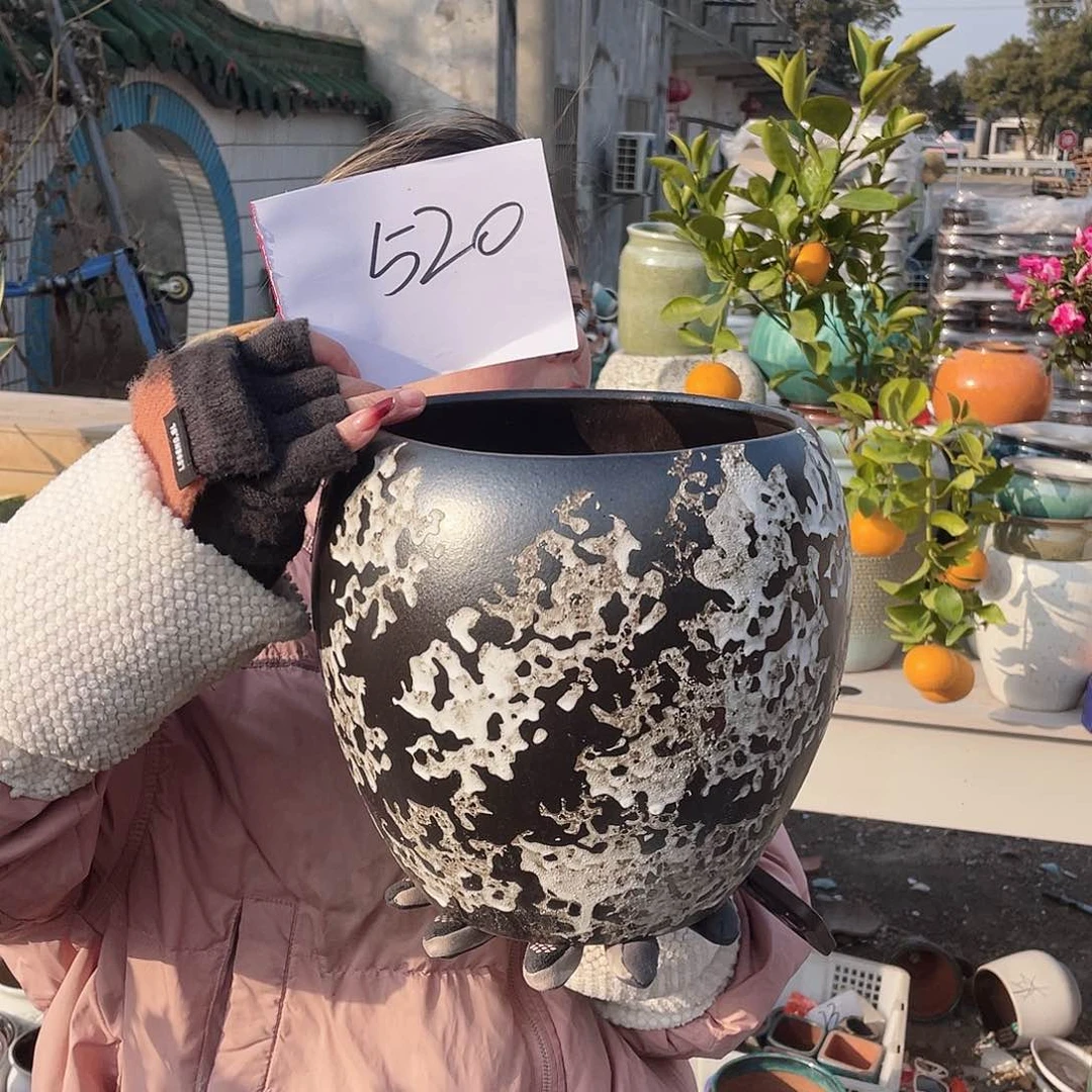 红陶王嫂花盆0204-520