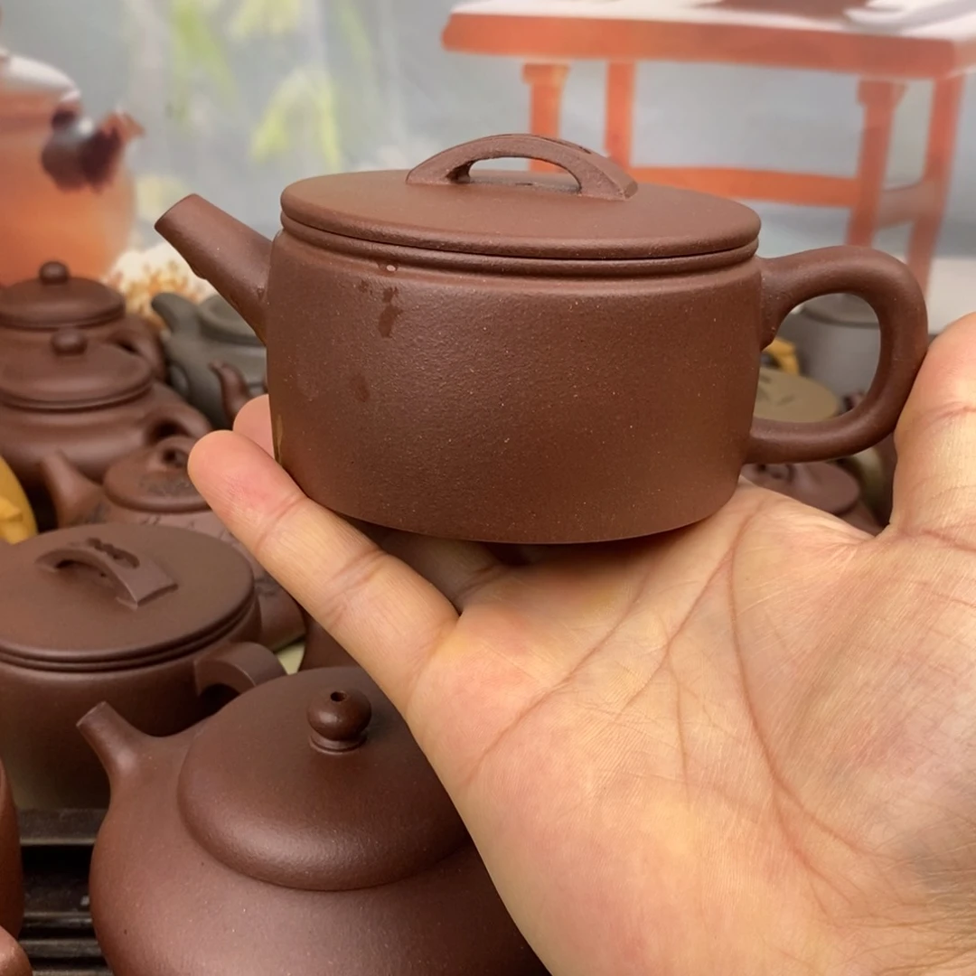茶壶紫砂汉瓦原矿深井紫泥200cc左右0添加