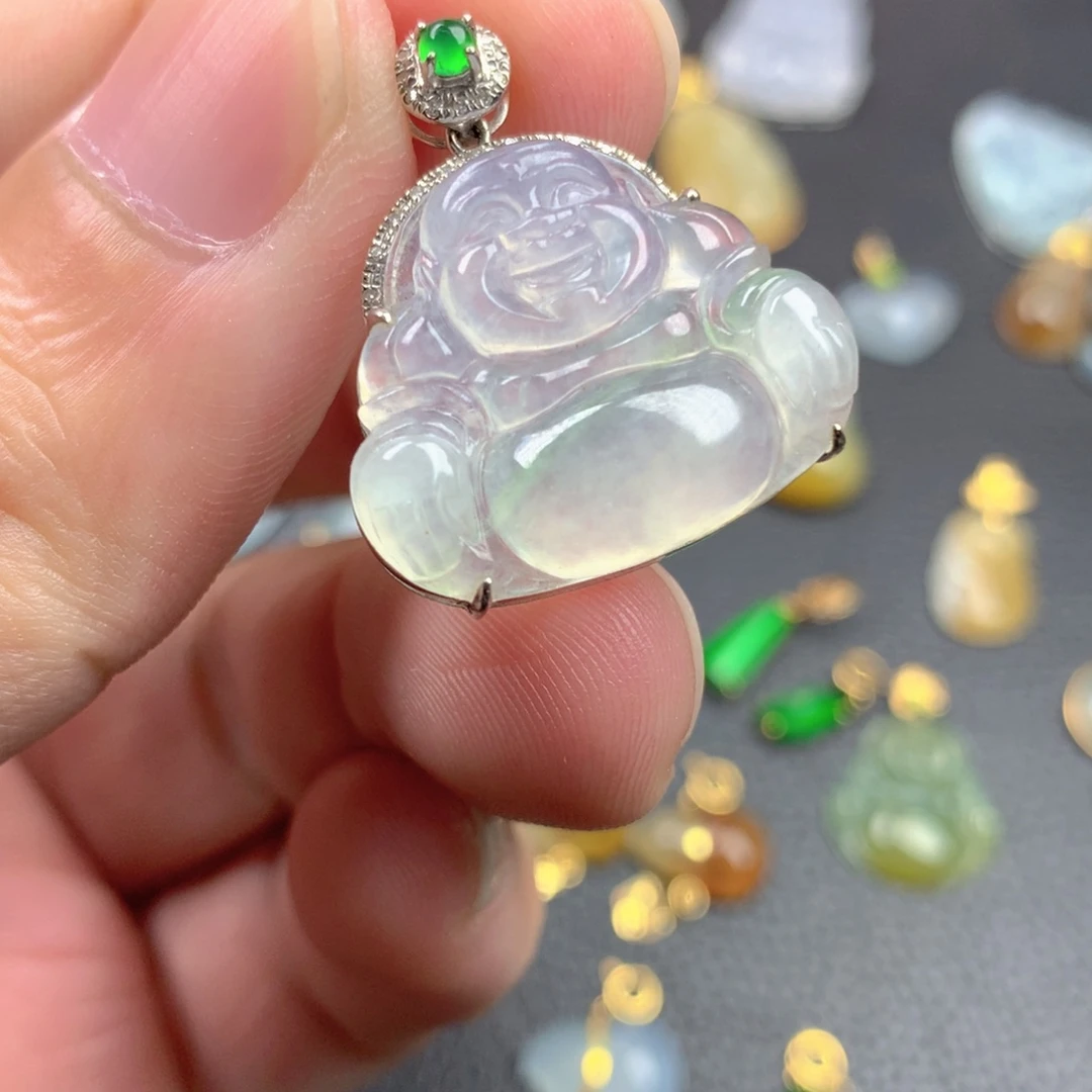 【闪购商品】颈饰18K金镶嵌翡翠翡翠