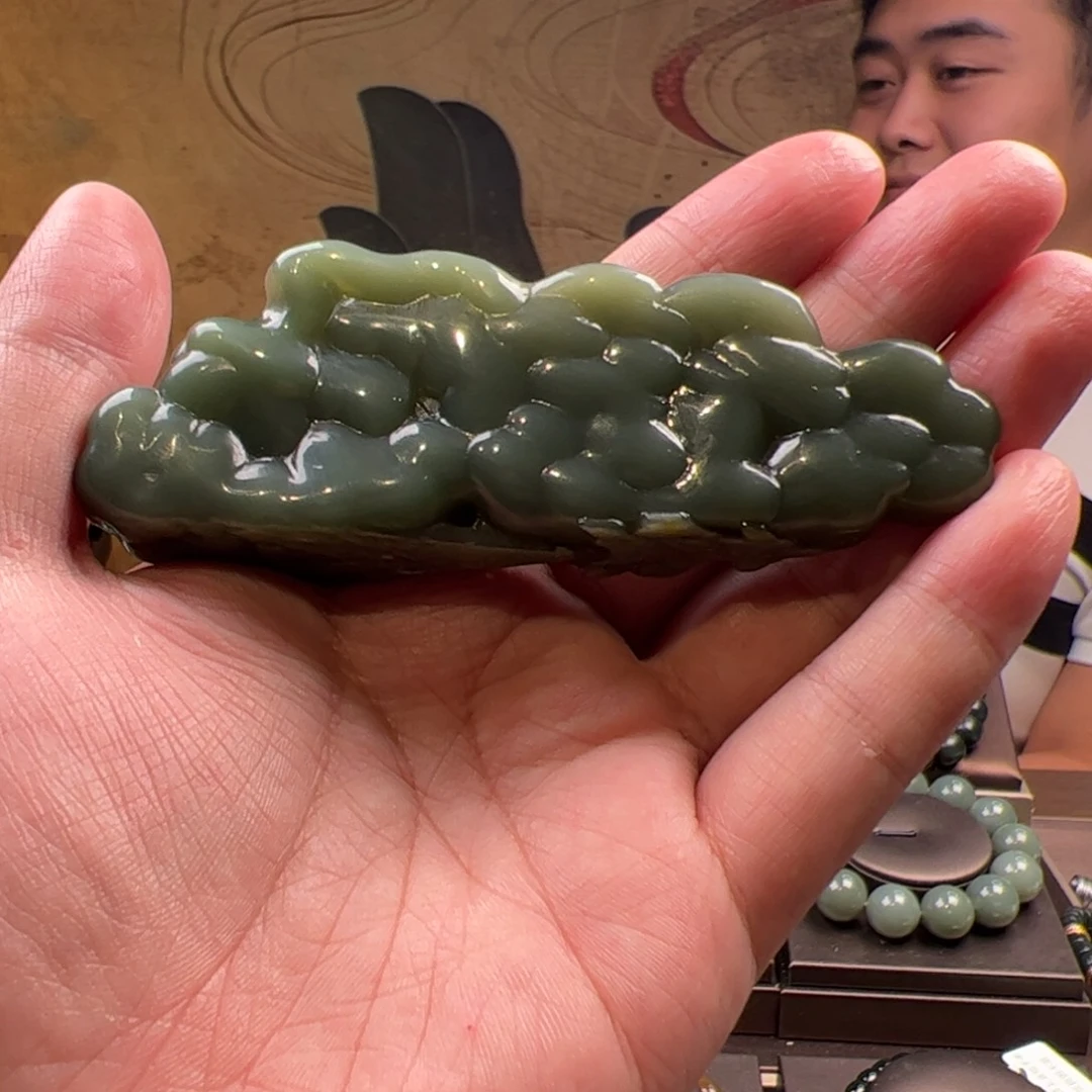 和田玉未镶嵌吊坠(不含链)