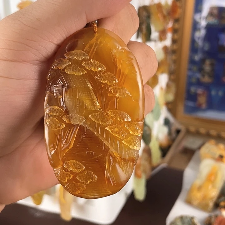 未镶嵌蛇纹石玉颈饰善*阁