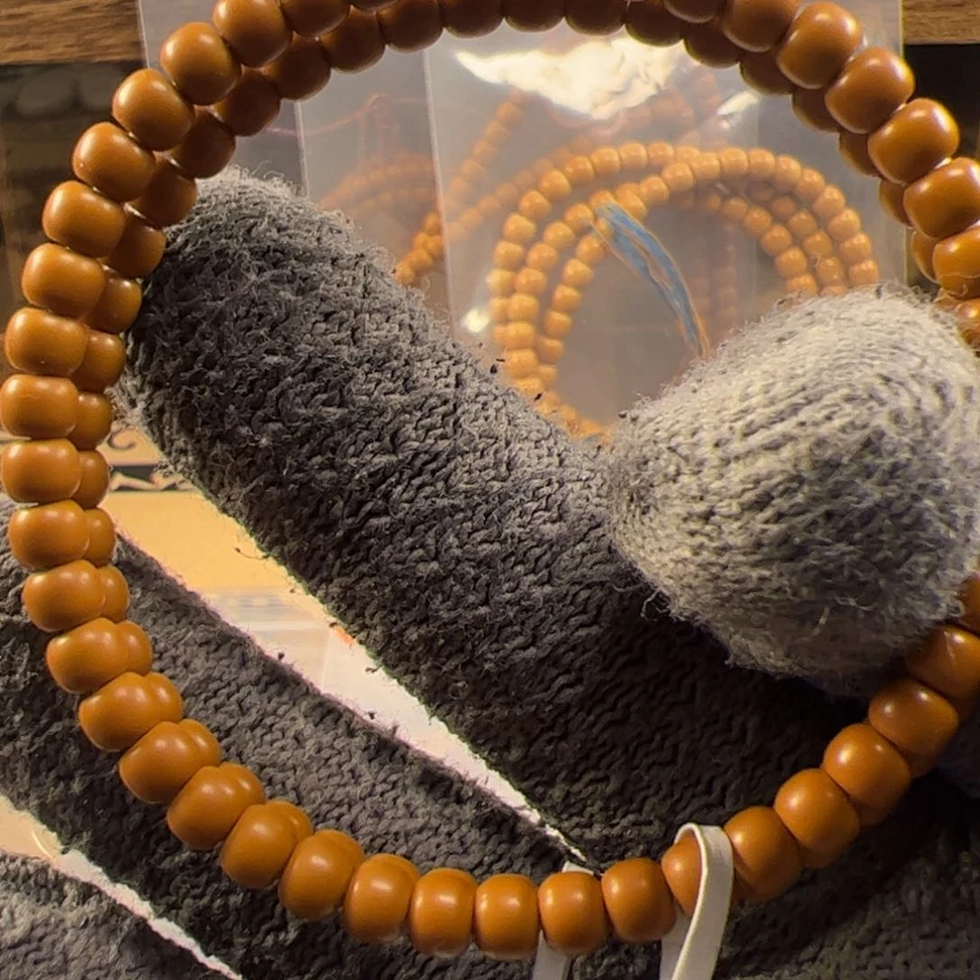 手串橄榄核老挝核尖单圈手串5.2mm