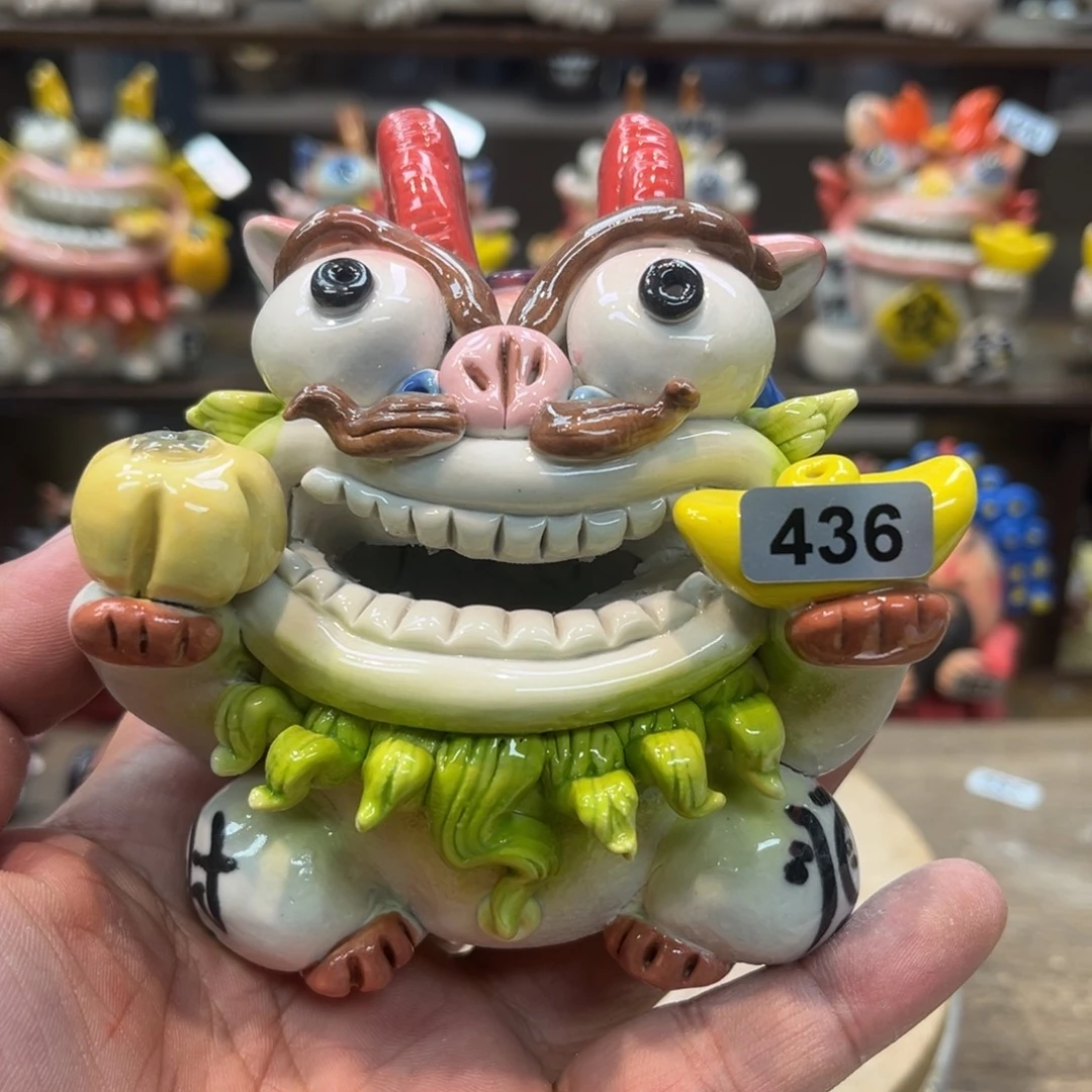 陶瓷纯手工抽象陶瓷摆件436