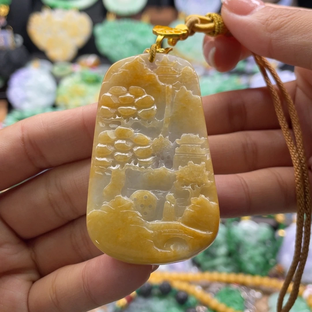 翡翠未镶嵌颈饰代编织