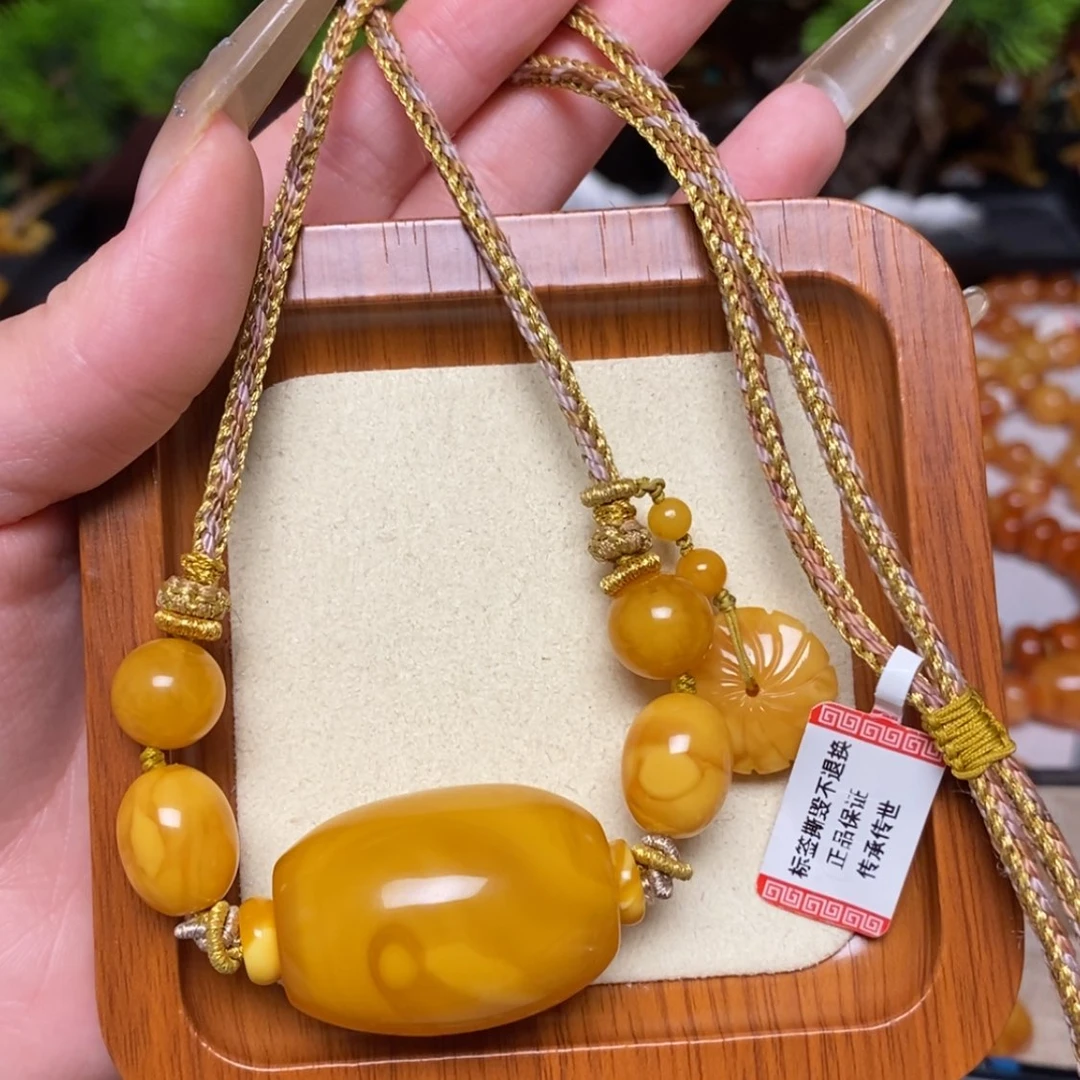 【闪购商品】蜜蜡颈饰未镶嵌项链