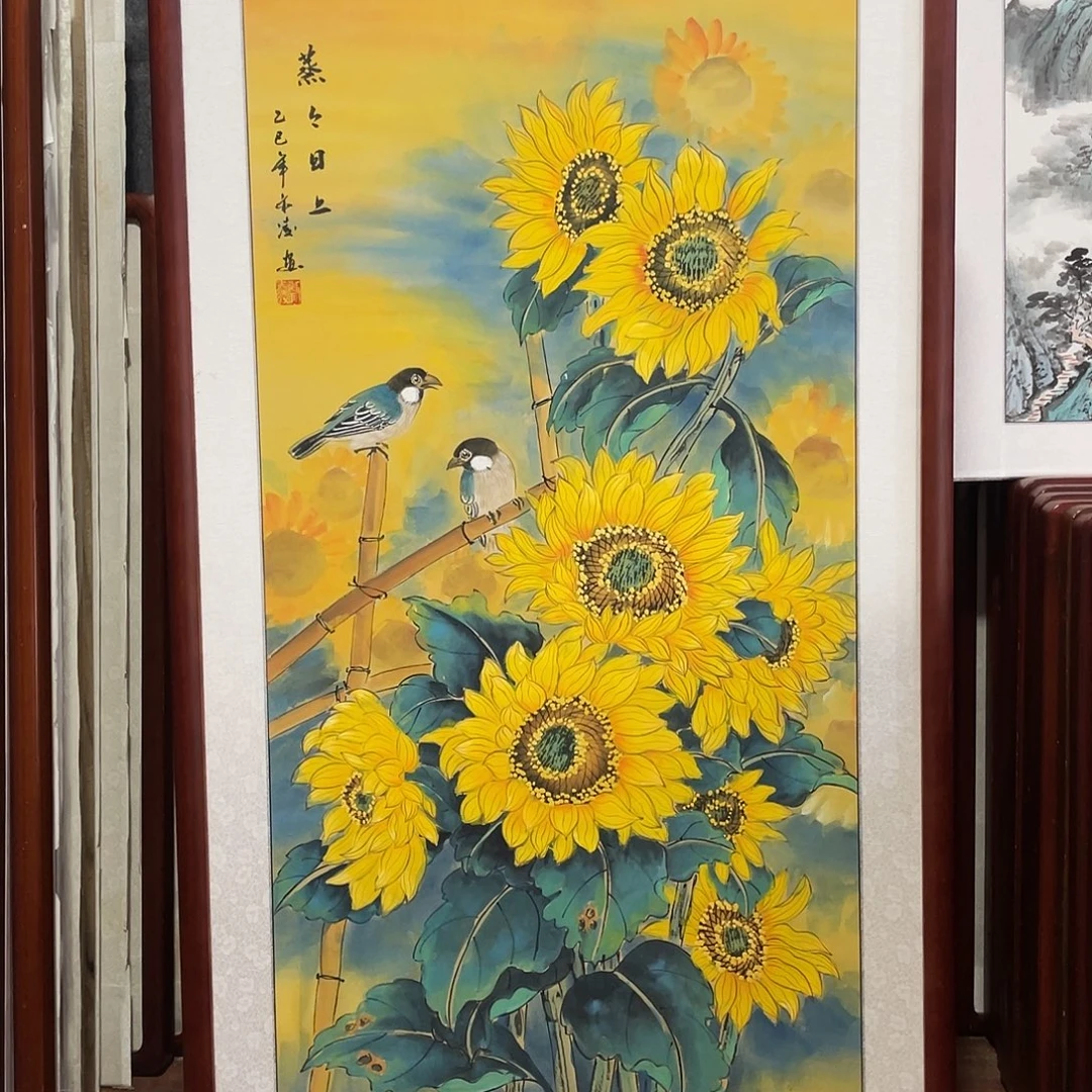 国画带框尺寸63*123厘米