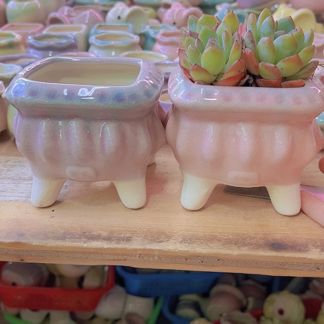 陶瓷花盆当场满12包邮