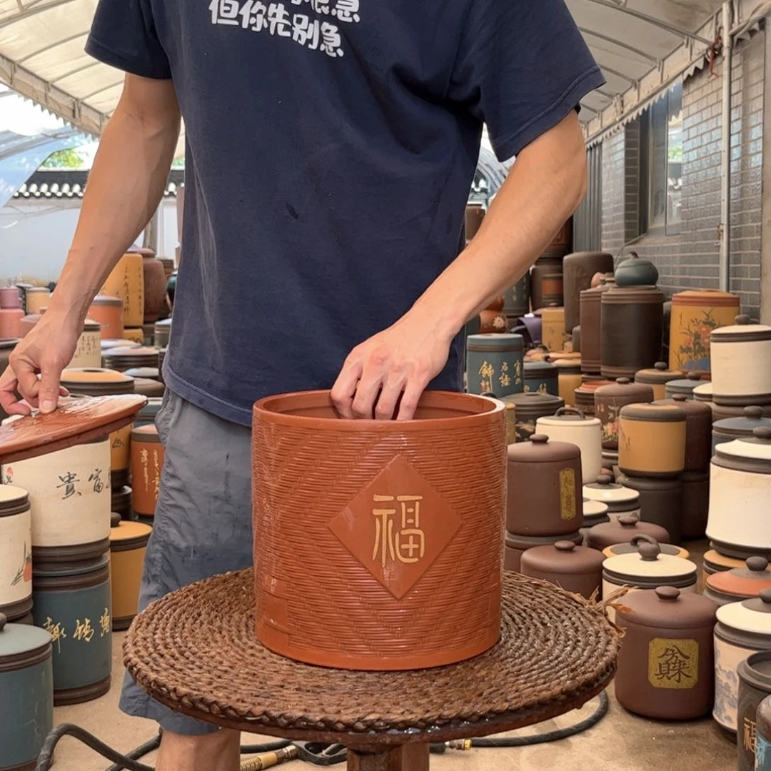 紫砂茶叶罐8 饼茶叶罐