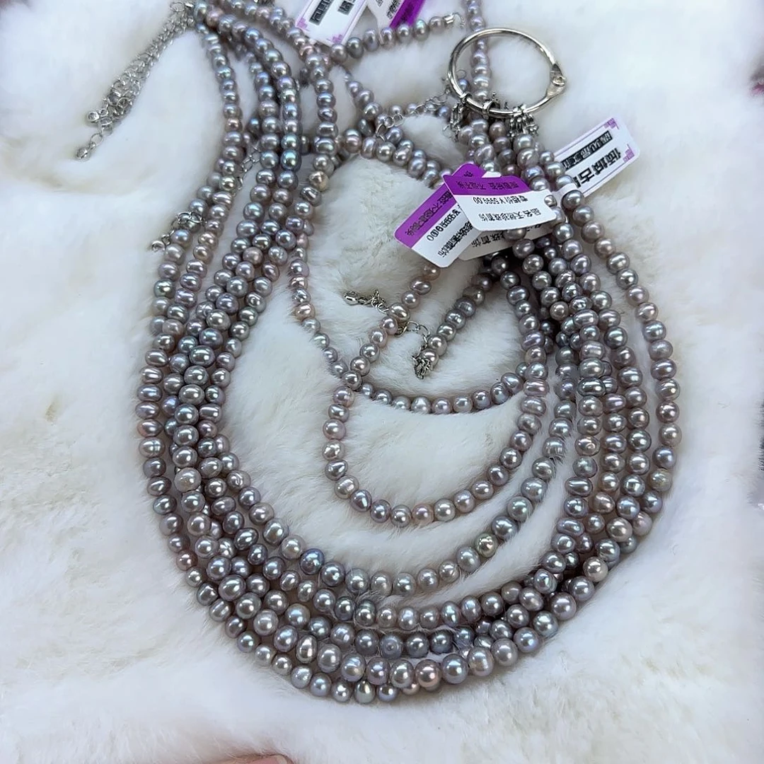 未镶嵌定制项链多样性发货发其一655淡水珍珠
