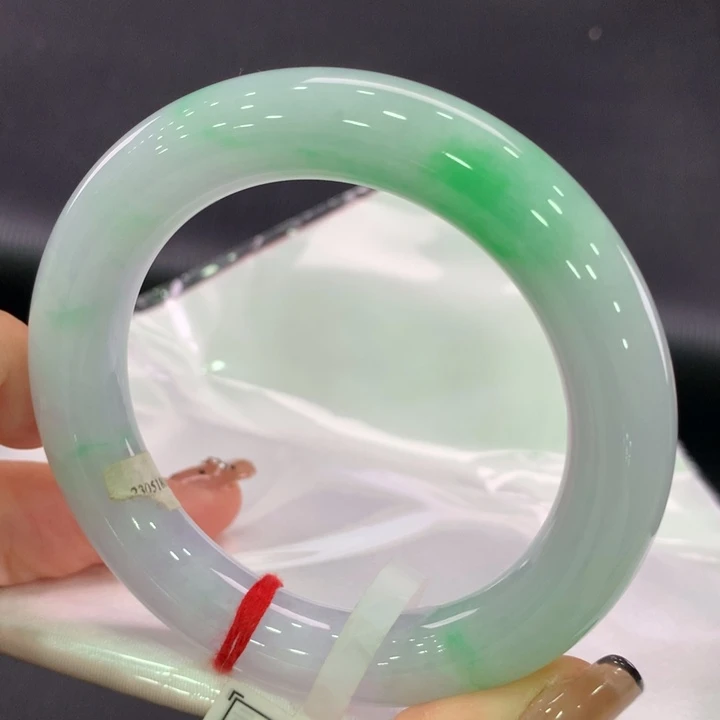 翡翠手镯未镶嵌圆条56