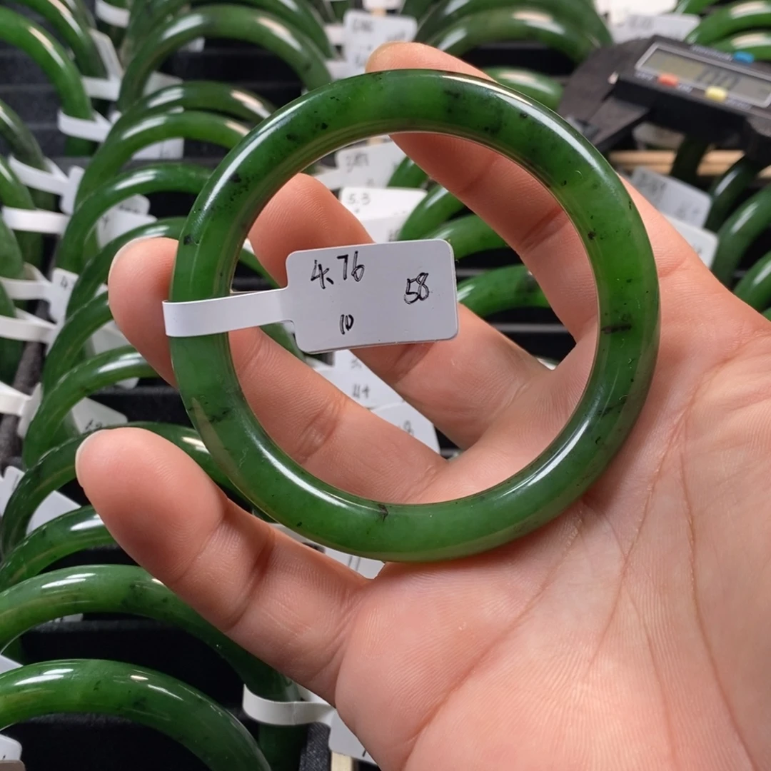 和田玉（碧玉）未镶嵌手镯58