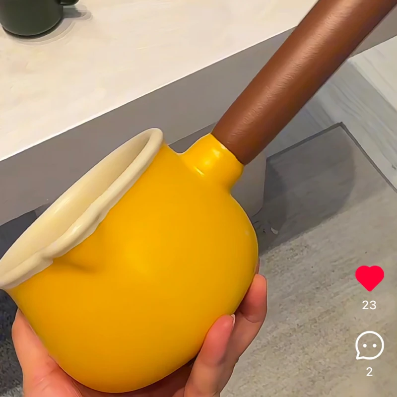 大美陶瓷 |明火小奶锅围炉煮茶一人食煮面汤锅