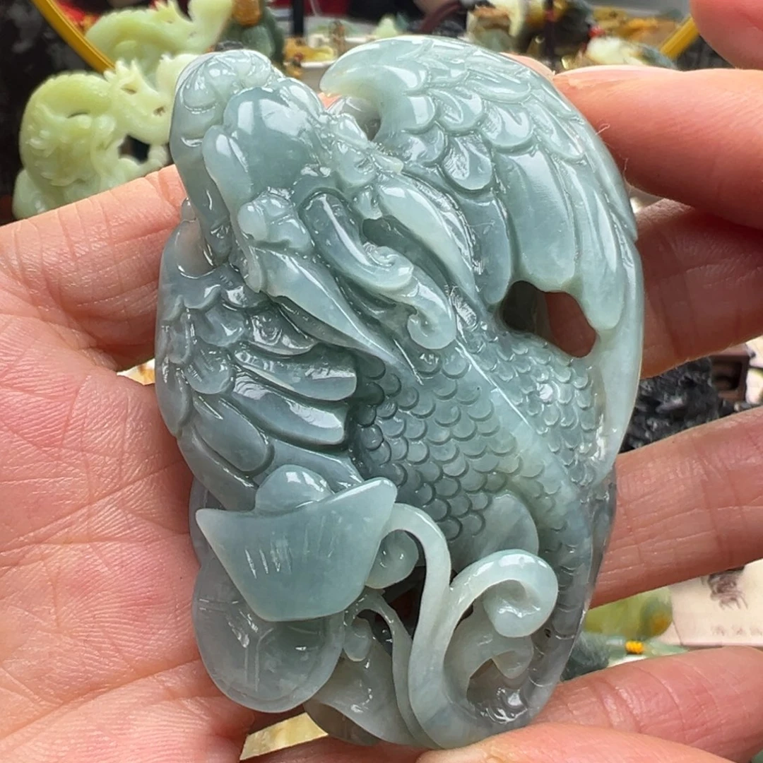 岫玉未镶嵌挂件挂件
