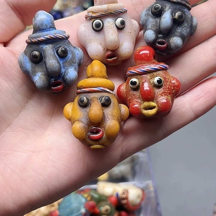 琉璃颈饰琉璃琉璃西亚嘟嘟脸小人