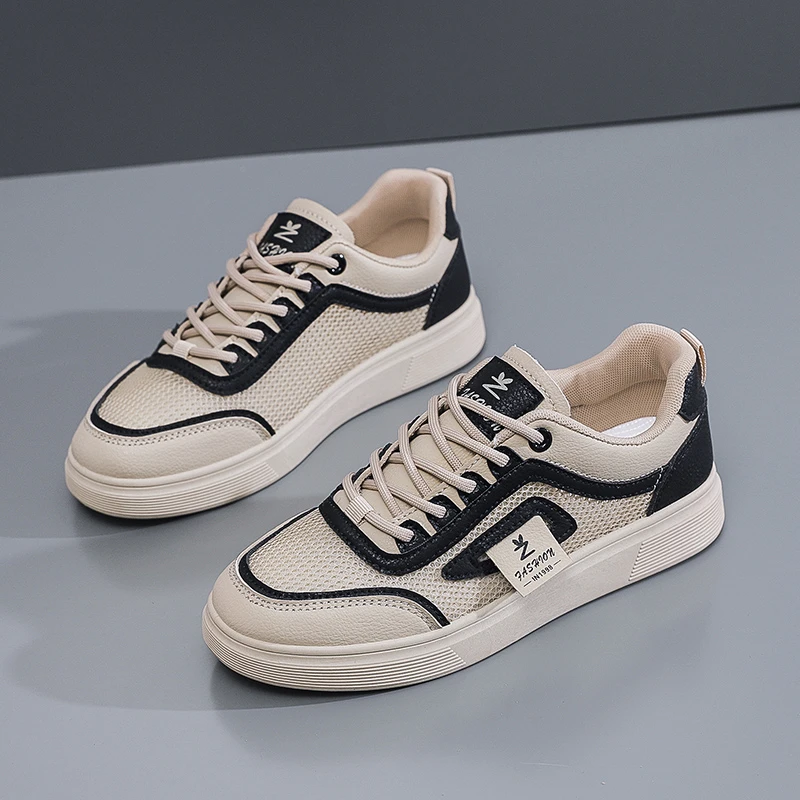 休闲鞋女2025新款透气轻便网面小白鞋软底运动跑步学生春夏季软底