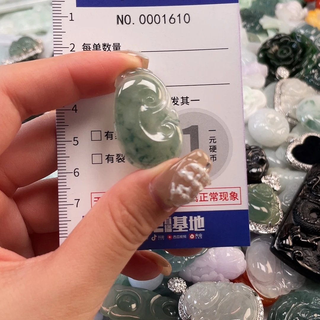 翡翠未镶嵌颈饰1610