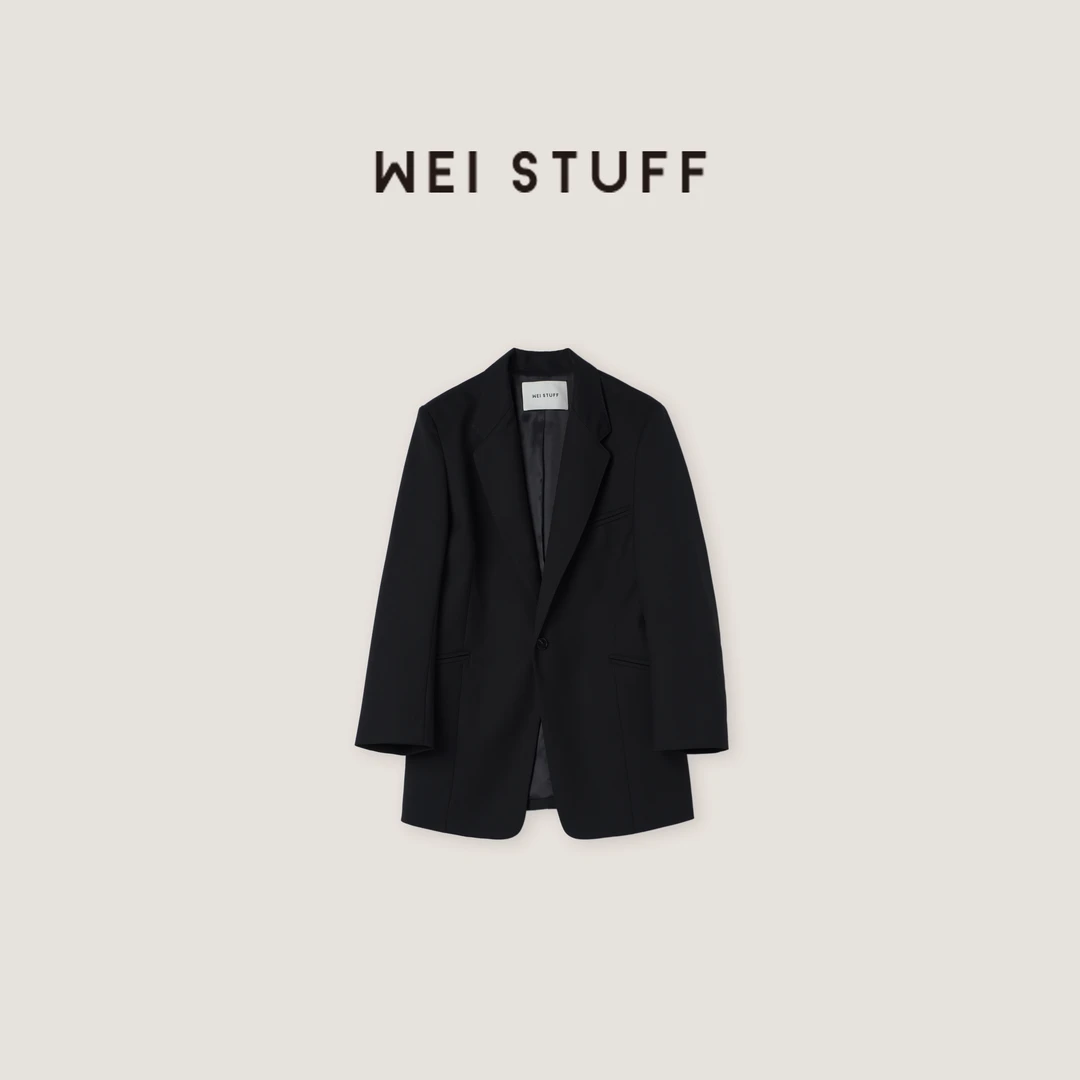 WEI STUFF “气质大女主”百搭简约宽松洋气休闲西服外套 8884.
