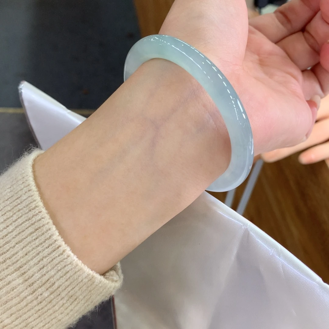 翡翠未镶嵌手镯天然Ａ货翡翠53/54