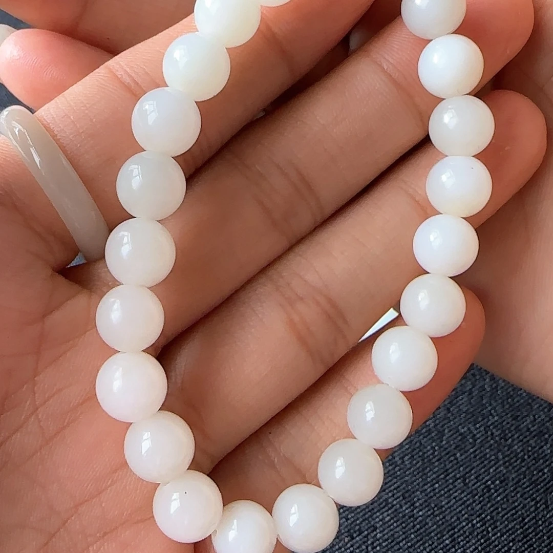 和田玉手链未镶嵌米达