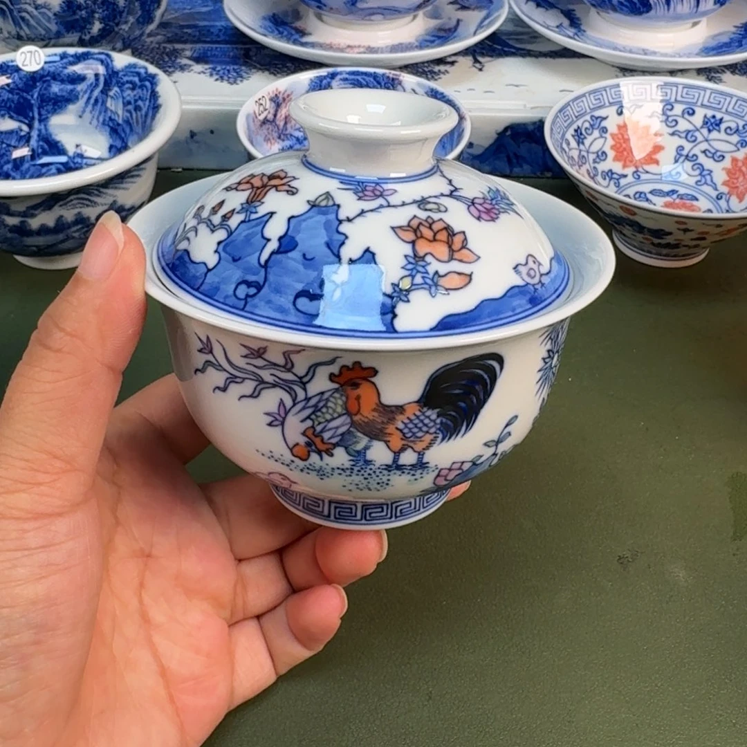 景德镇纯手绘茶具圆圆287